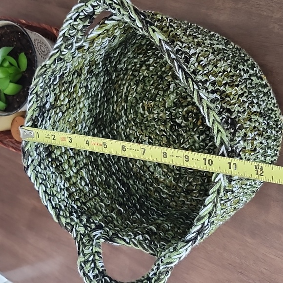 Handmade Crochet Scrappy Basket - Picture 9 of 9